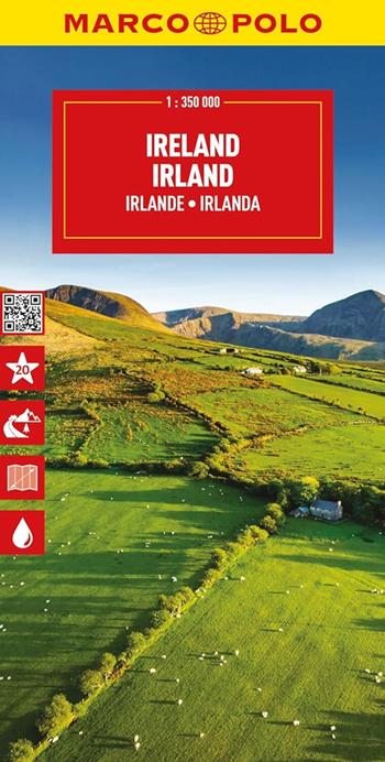 Irlanda 1:350.000  - Libro Marco Polo 2024, Carte stradali Marco Polo | Libraccio.it