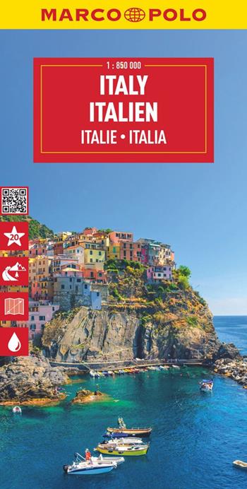 Italia 1:850.000  - Libro Marco Polo 2024, Carte stradali Marco Polo | Libraccio.it