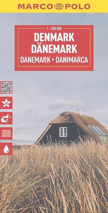 Danimarca 1:350.000  - Libro Marco Polo 2025, Carte stradali Marco Polo | Libraccio.it
