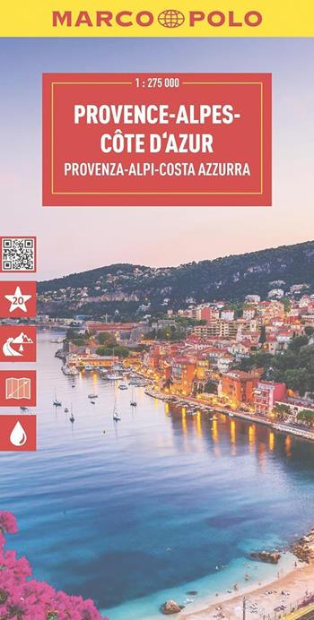 Provenza, Alpi, Costa Azzurra 1:275.000  - Libro Marco Polo 2025, Carte stradali Marco Polo | Libraccio.it