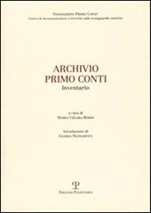 Archivio Primo Conti. Inventario