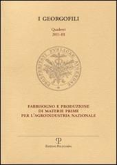 Fabbisogno e produzione di materie prime per l'agroindustria nazionale (Firenze, 6 ottobre 2011)