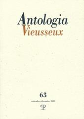 Antologia Vieusseux (2015). Vol. 63