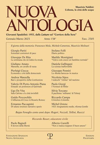 Nuova antologia (2023). Vol. 1: Gennaio-marzo  - Libro Polistampa 2023 | Libraccio.it