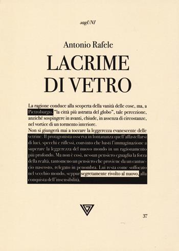 Lacrime di vetro - Antonio Rafele - Libro Perrone 2024, SagUni | Libraccio.it