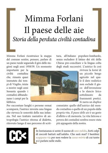 Il paese delle aie. Storia della perduta civiltà contadina - Mimma Forlani - Libro CartaCanta 2024, Scripta manent | Libraccio.it