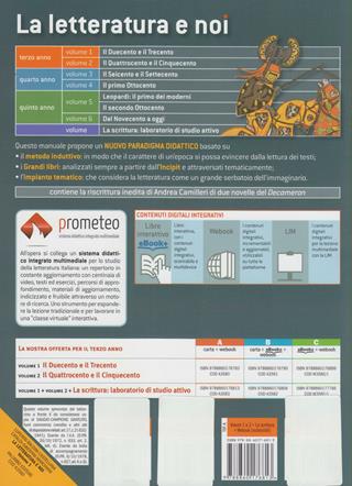 La letteratura e noi. Con La scrittura: laboratorio di studio attivo. Per la 3ª classe delle Scuole superiori - Romano Luperini, Anna Baldini, Riccardo Castellana - Libro Palumbo 2014 | Libraccio.it