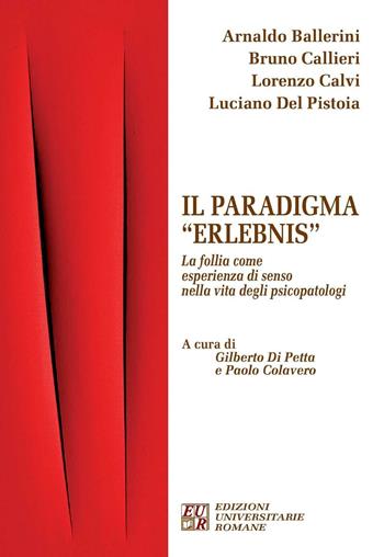 Il paradigma «Erlebnis». La follia come esperienza di senso nella vita degli psicopatologi  - Libro Edizioni Univ. Romane 2016, FenomenologiaPsicopatologiaPsicoterapia | Libraccio.it