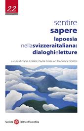 Sentire sapere. La poesia nella Svizzera italiana: dialoghi e letture