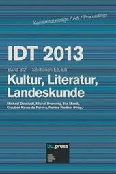 IDT 2013. Kultur, Literatur, Landeskunde. Vol. 3\1