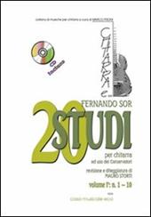 20 studi. Metodo per chitarra. Con CD-Audio. Vol. 1: N. 1-10.