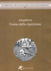 Anaphora. Forme della ripetzione