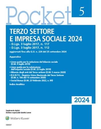 Terzo settore e impresa sociale 2024  - Libro Il Fisco 2024, Pocket | Libraccio.it