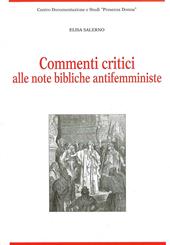 Commenti critici alle note bibliche antifemministe
