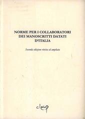 Norme per i collaboratori dei manoscritti datati d'Italia