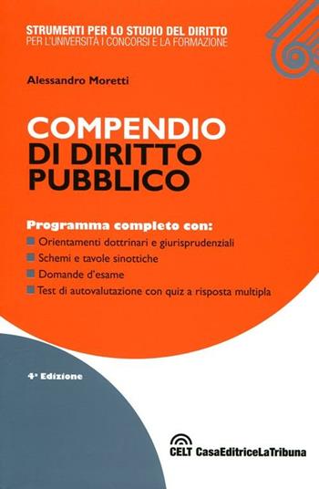 Compendio di diritto pubblico - Alessandro Moretti - Libro La Tribuna 2012, Strumenti per lo studio del diritto | Libraccio.it