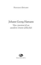 Johann Georg Hamann. Vita e passioni di un cavaliere errante della fede