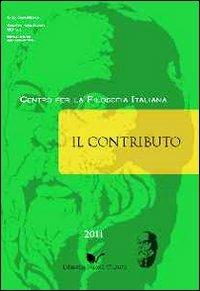 Il contributo (2011). Vol. 1 - Teresa Serra - Libro Nuova Cultura 2011 | Libraccio.it