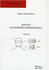 Appunti di geometria differenziale. Parte III