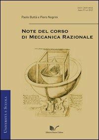 Note del corso di Meccanica Razionale - Paolo Buttà, Piero Negrini - Libro Nuova Cultura 2012, Studi matematici | Libraccio.it