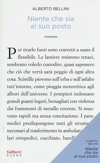 Niente che sia al suo posto - Alberto Bellini - Libro Gallucci 2013, Alta definizione | Libraccio.it