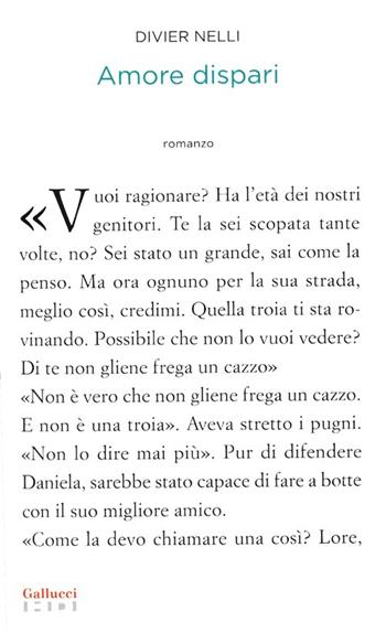 Amore dispari - Divier Nelli - Libro Gallucci 2013, Alta definizione | Libraccio.it
