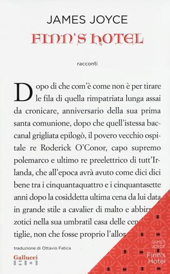 Finn's Hotel - James Joyce - Libro Gallucci 2013, Alta definizione | Libraccio.it