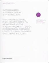 Impresa & Stato. Rivista della Camera di Commercio di Milano. Autunno 2010. Vol. 89