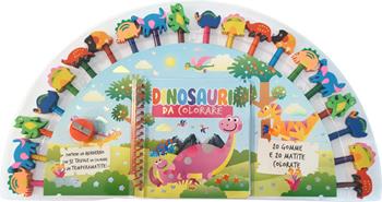 Dinosauri da colorare. Ediz. a colori. Ediz. a spirale. Con 20 gomme. Con 20 matite colorate. Con temperamatite  - Libro Grillo Parlante 2023 | Libraccio.it