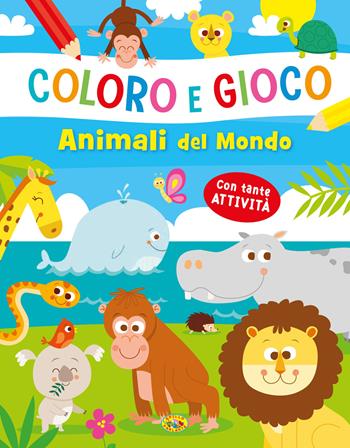 Animali del mondo. Coloro e gioco. Ediz. a colori  - Libro Grillo Parlante 2022 | Libraccio.it