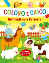 Animali della fattoria. Coloro e gioco. Ediz. a colori