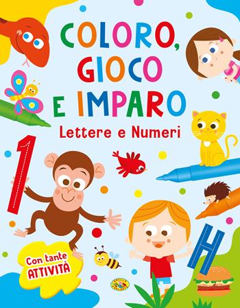 Lettere e numeri. Coloro, gioco e imparo. Ediz. a colori. Con pennarelli  - Libro Grillo Parlante 2023 | Libraccio.it