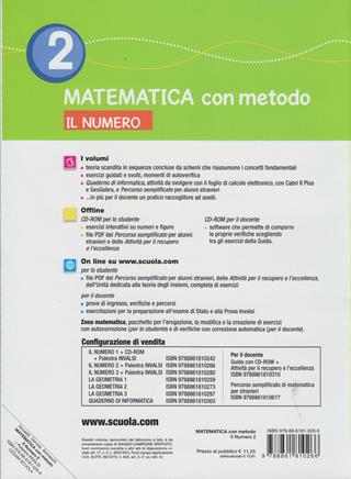 Matematica con metodo. Il numero. Con espansione online. Vol. 2 - Ezia Nicoletti, M. Teresa Servida, Gabriella Somaschi - Libro CEDAM Scuola 2009 | Libraccio.it