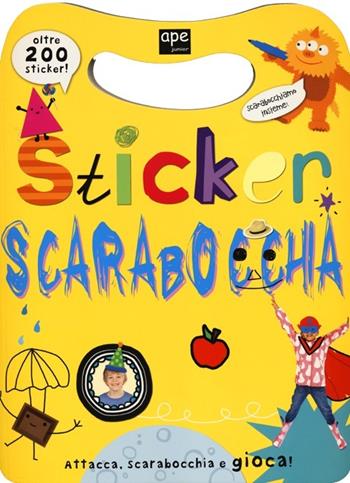 Sticker scarabocchia. Con adesivi. Ediz. illustrata  - Libro Ape Junior 2013, Libri gioco | Libraccio.it