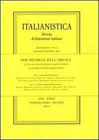Per Michele Dell'Aquila. Studi su Ottocento e Novecento  - Libro Fabrizio Serra Editore 2007, Italianistica | Libraccio.it