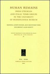 Human Remains from Etruscan and Italic Tomb Groups in the University of Pennsylvania Museum