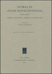 Storia di «Studi novecenteschi» (1972-2007). Indici, catalogo, tabelle statistiche