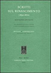 Scritti sul Rinascimento (1852-1872)