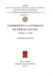 Commento a Lucrezio, De rerum natura, libro V 1-280