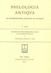 Studies on the greek epic cycle. Ediz. italiana, inglese e francese