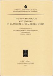 The human person and nature in classical and modern India