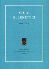 Studi ellenistici (2015). Vol. 29