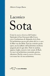 Laconico Sota. Ediz. illustrata