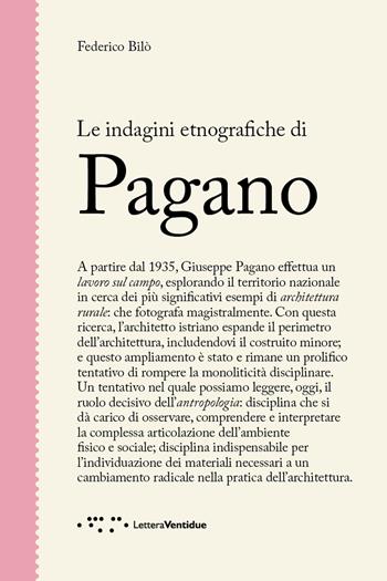 Le indagini etnografiche di Pagano - Federico Bilò - Libro LetteraVentidue 2019, Figure | Libraccio.it