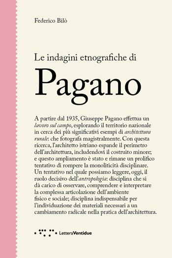 Le indagini etnografiche di Pagano - Federico Bilò - Libro LetteraVentidue 2019, Figure | Libraccio.it