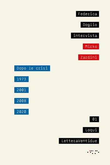 Dopo le crisi. 1973, 2001, 2008, 2020 - Federica Doglio, Mirko Zardini - Libro LetteraVentidue 2021 | Libraccio.it