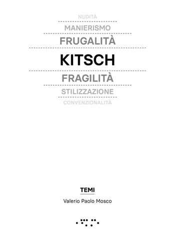Kitsch in architettura - Valerio Paolo Mosco - Libro LetteraVentidue 2023, Temi | Libraccio.it