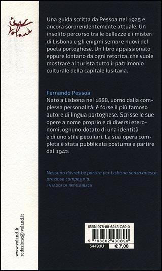 Lisboa. Quello che il turista deve vedere - Fernando Pessoa - Libro Voland 2011, Supereconomici Voland | Libraccio.it