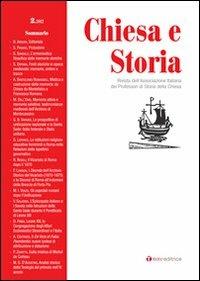 Chiesa e storia. Rivista dell'Associazione Italiana dei Professori di Storia della Chiesa. Vol. 2  - Libro Tau 2012 | Libraccio.it
