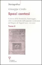 Spazi contesi. Camera della Sommaria, baronaggio, città e costruzione dell'apparato territoriale del Regno di Napoli (secc. XV-XVIII). Vol. 2